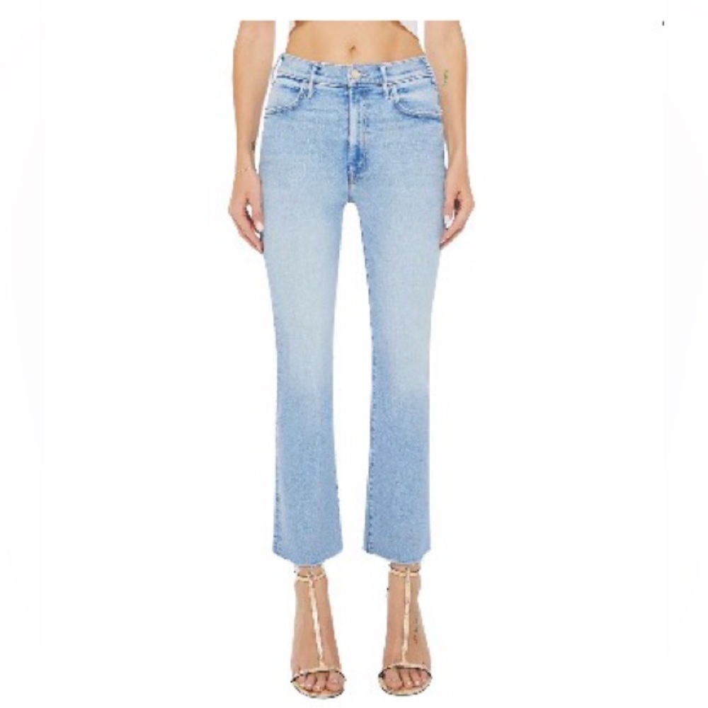 MOTHER Hustler Fray Ankle Straight Leg Jeans